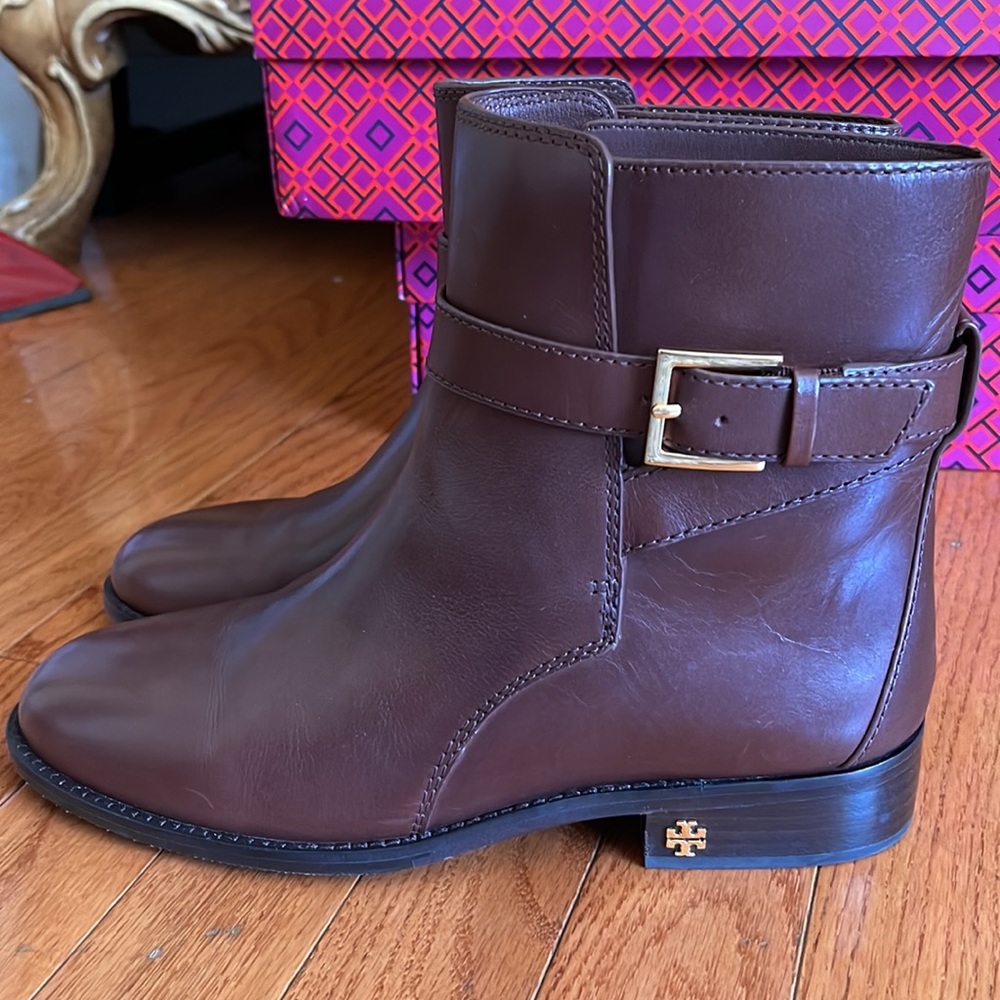 Tory Burch Brown Ankle Boots - Picture 6 of 16